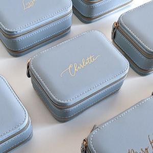 Portagioie personalizzato / Custodia da viaggio / Azzurro pallido