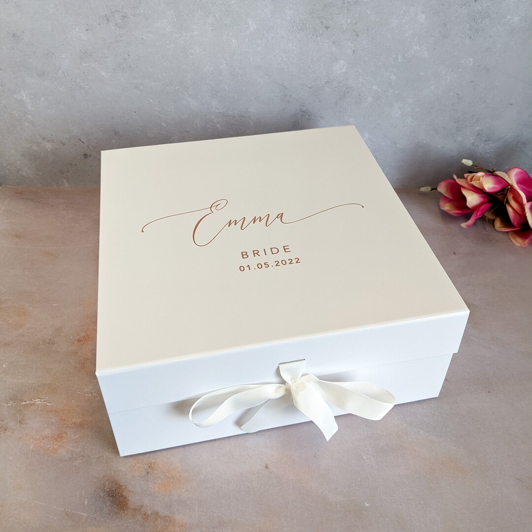 Personalised Gift Box for Bride or Groom Wedding Day Luxurious Extra
