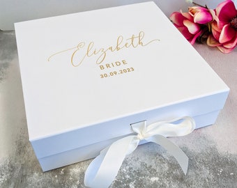 Personalised Bride Box for Wedding Gift Hamper - Large