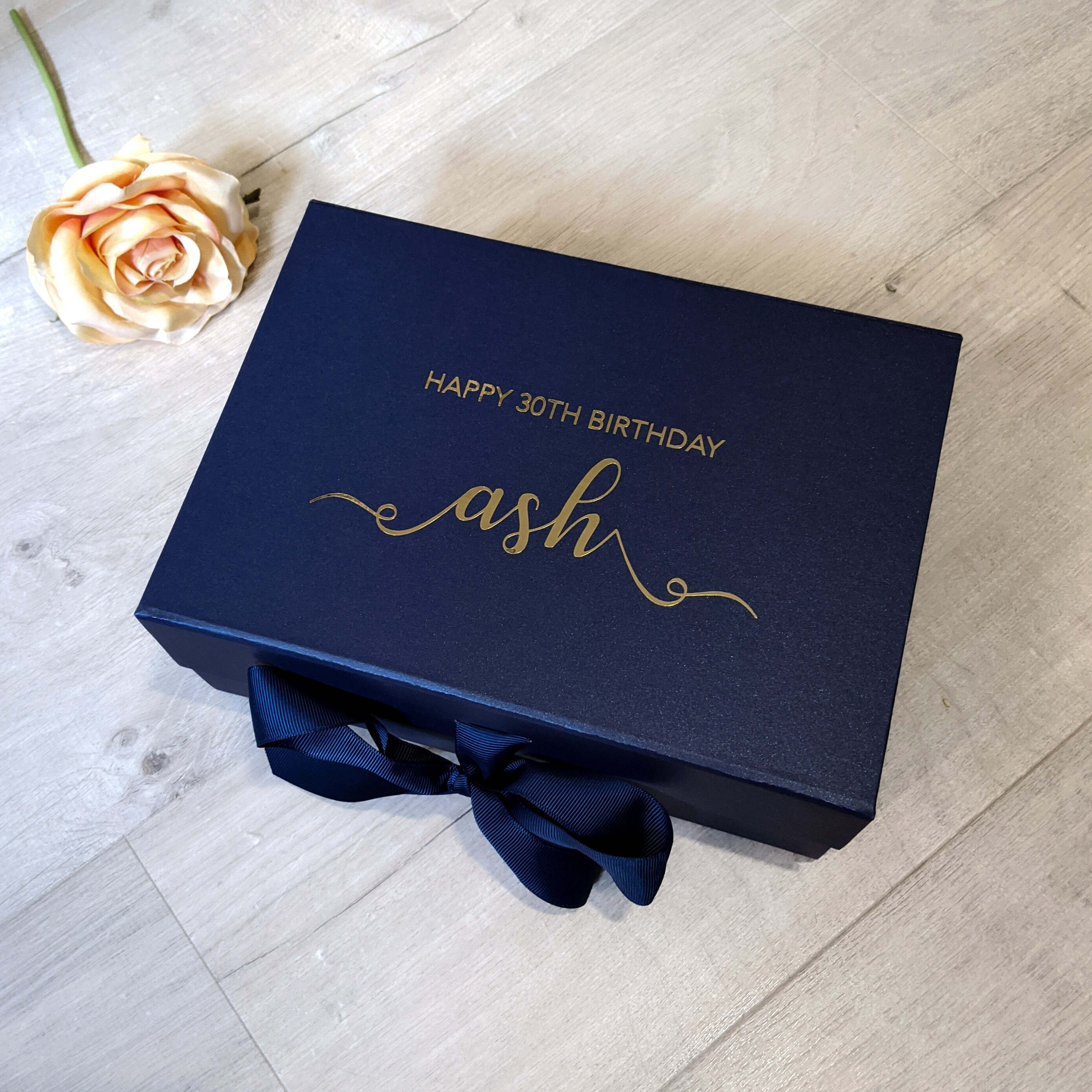 Personalised Birthday Gift Box Medium Anniversary Etsy UK