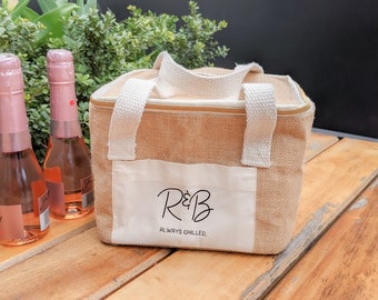 Personalised Picnic Bag for a Couple - Monogram Initials