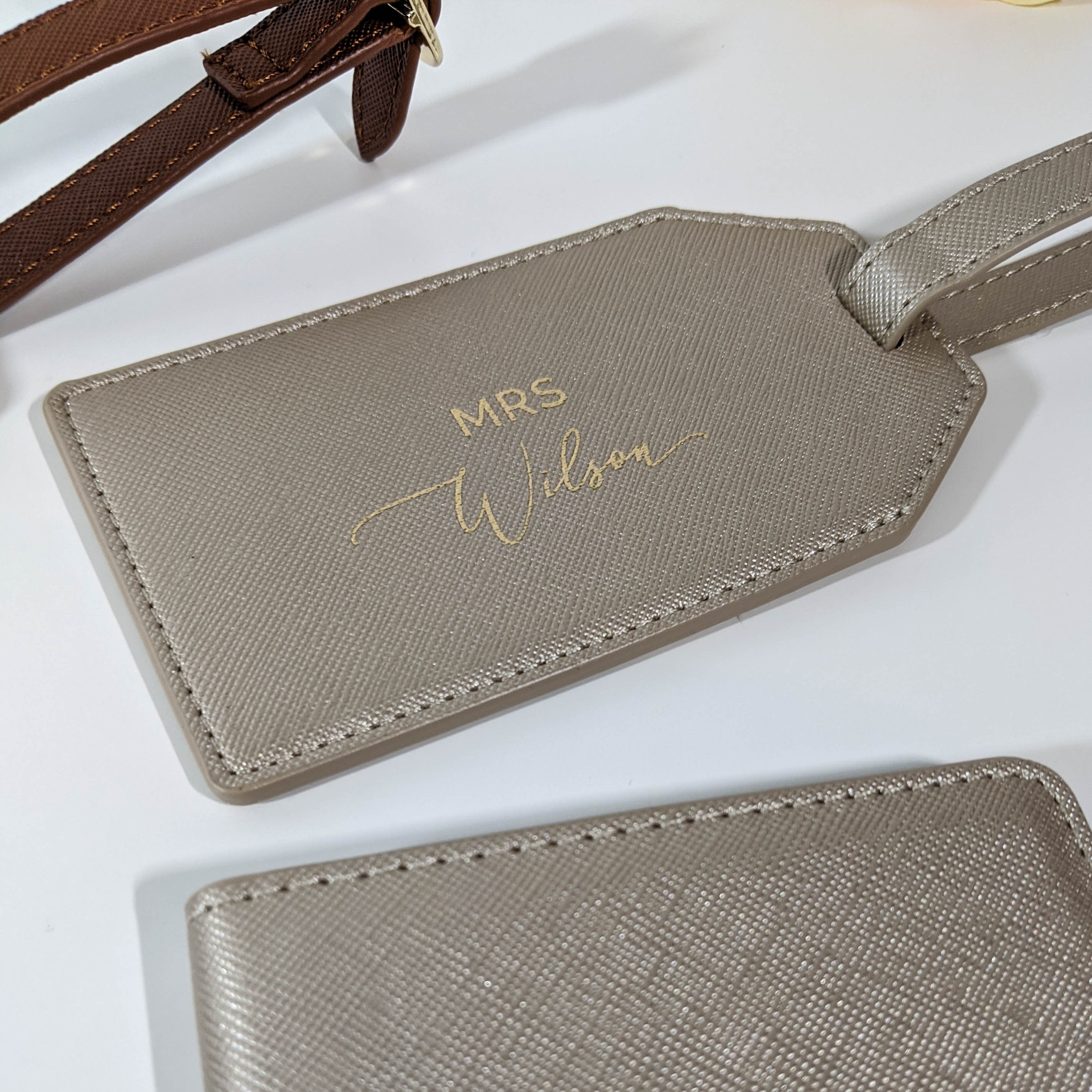 Mr & Mrs Passport Covers and Luggage Tags Tan Brown Etsy UK