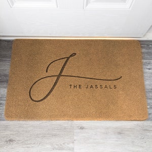Personalised Doormat | Brown | Home Gift | Indoor and Outdoor Use | Weatherproof