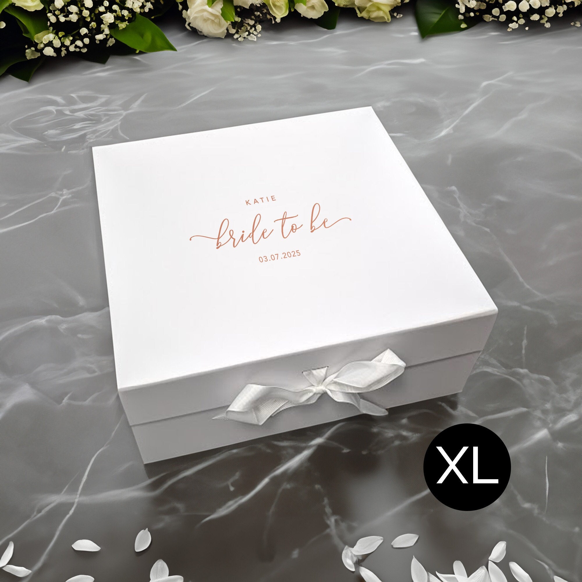 Bride To Be Gift XL Box - Wedding Hamper - Personalised - Real Foil