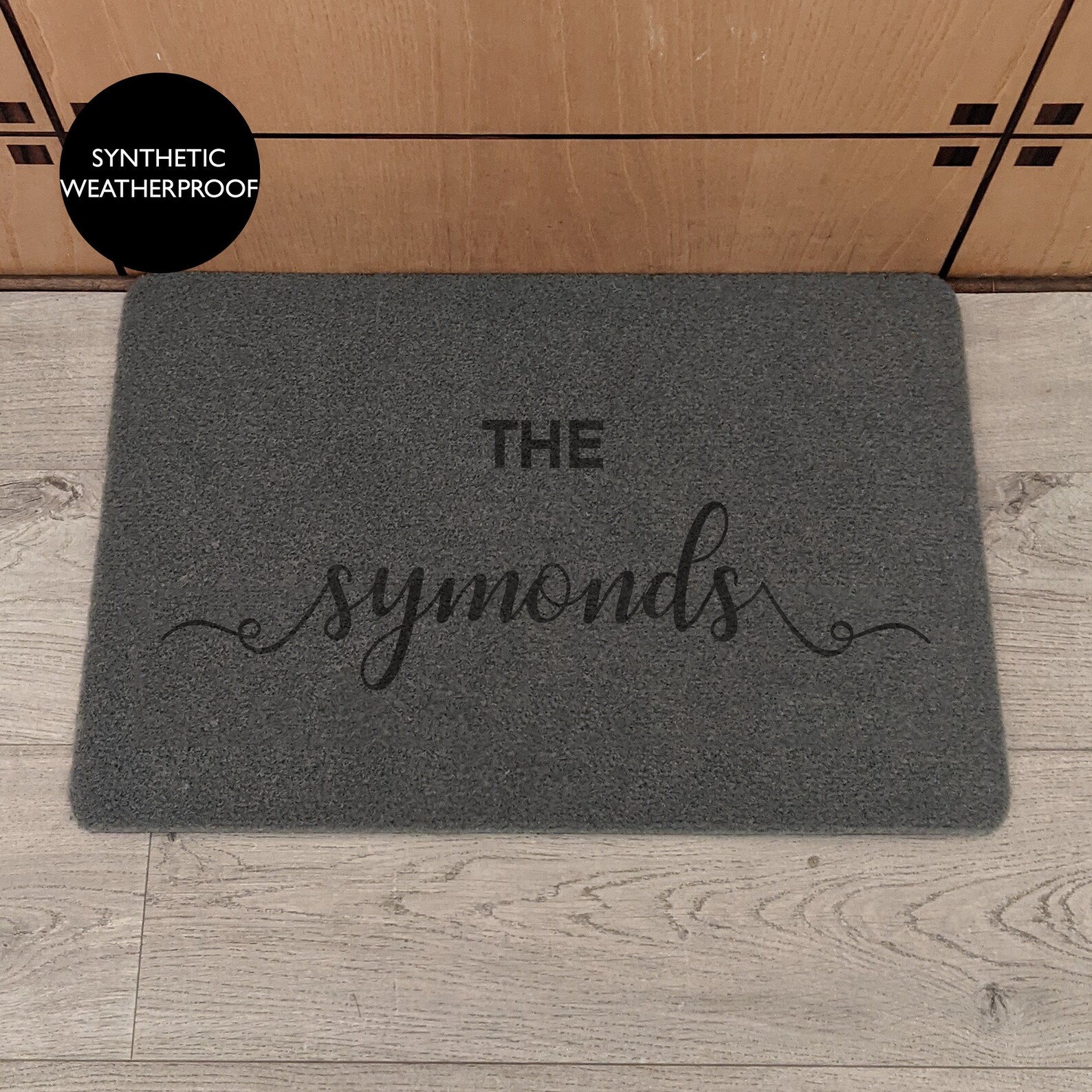 Personalised Doormat Grey Home Gift Indoor and Outdoor Etsy