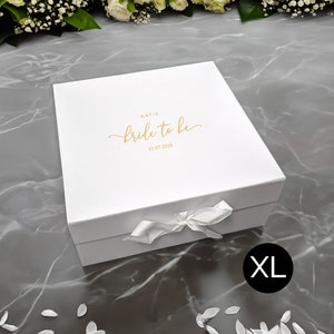 Blivande brud presentförpackning XL - Bröllopskorg - Personlig - Äkta folie