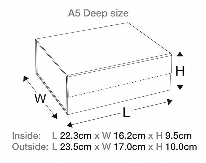 Personalised Birthday Gift Box - A5 Deep - Real Foil - Etsy