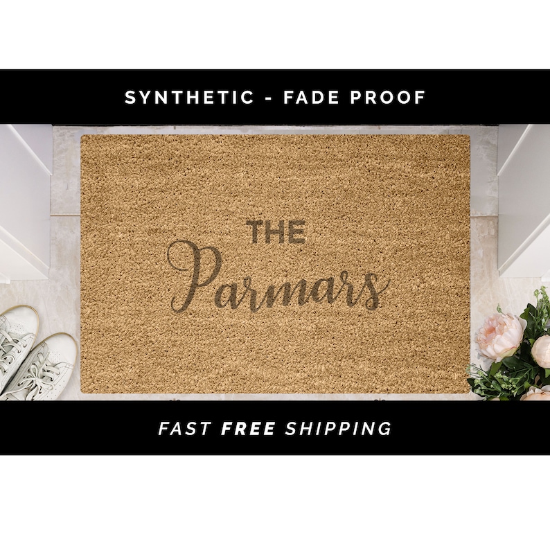 Personalised Doormat New Home Gift For Indoor and Outdoor Use Weatherproof Traditional