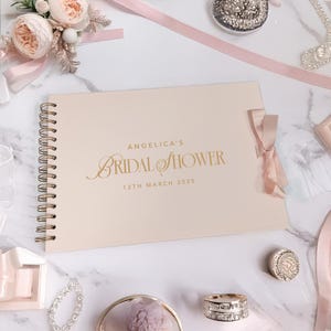 Bridal Shower A4 Scrapbook GuestBook - Pink Edition - Personalised