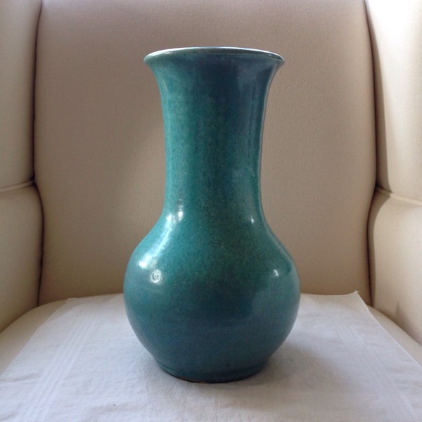 Cole Pottery Large Vase North Carolina Vintage Handmade Southern Folk Art Pottery Gift