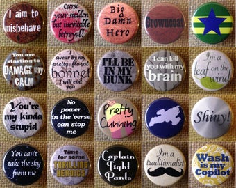 Firefly Serenity 1.25" Pinback Buttons