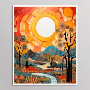 Boho Landscape - Printable Wall Art - Boho Art Print - Boho Photo - Boho Art - Digital Image - Boho Image - Home Decor