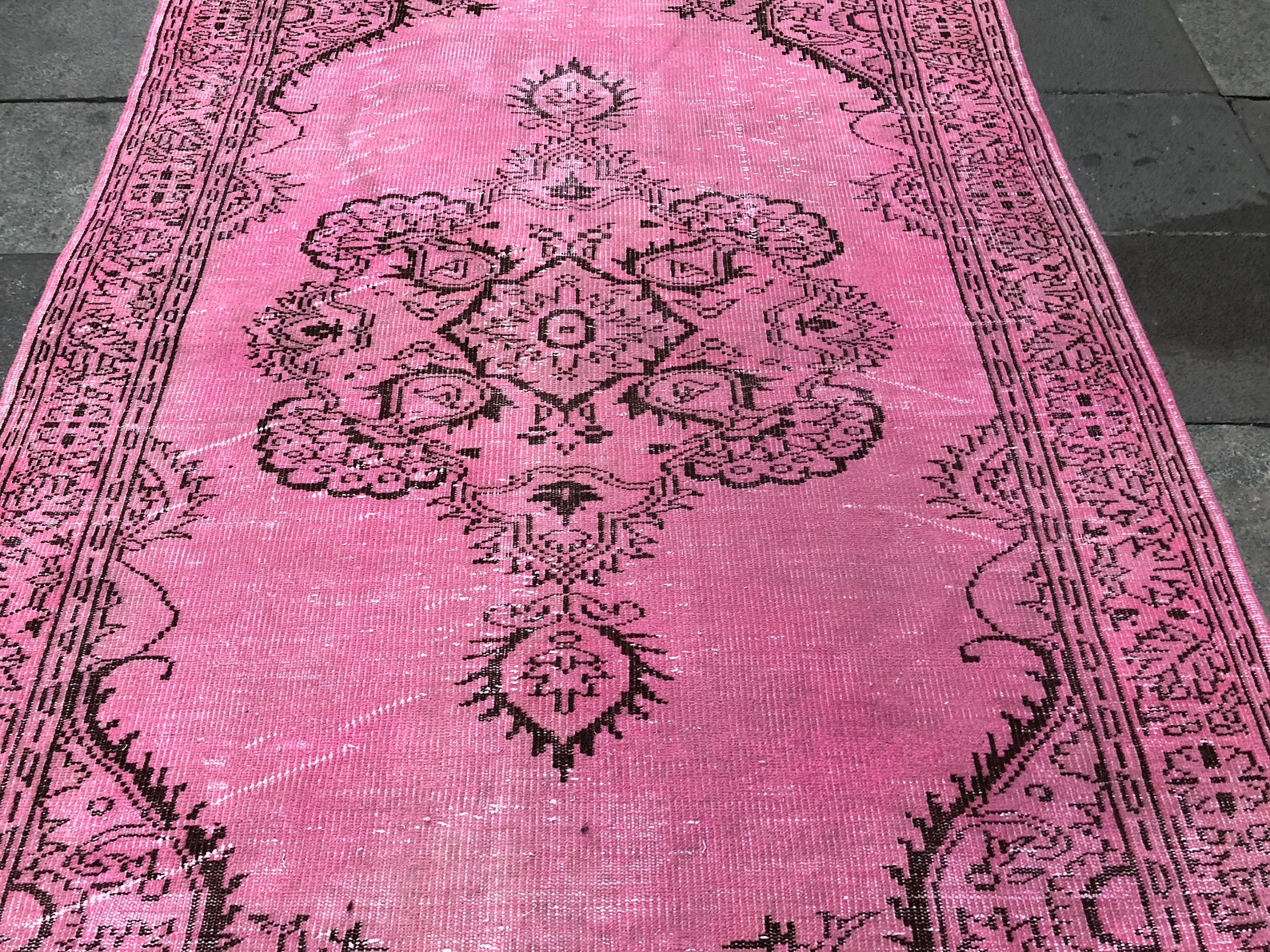Home Living Rug,area Rug,8.7x5'.6 Ft,traditional Rug,pink Turkish Rug