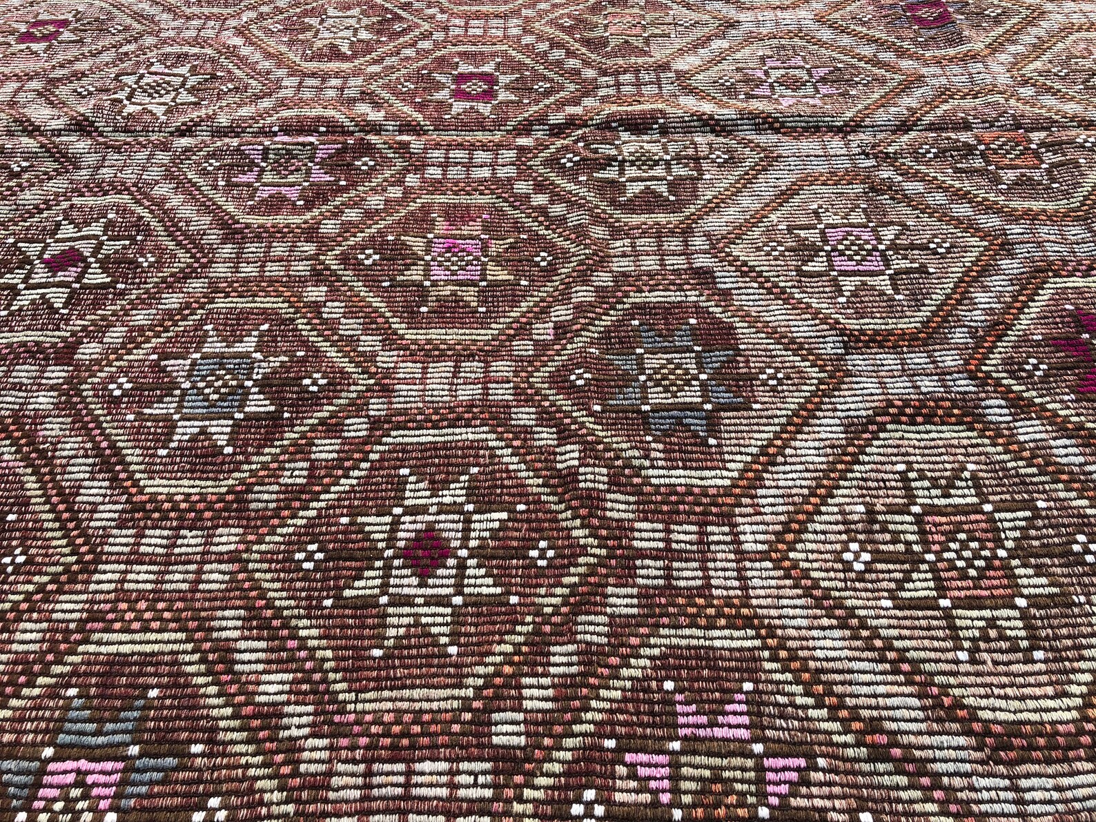 Traditional Kilim Rug ,goat Wool Vintage Turkish Kilim Rug , Living