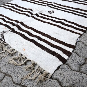 Vintage HEMP Rug oushak rugs,handwoven bohemian rugs,HEMP rugs,rugs,design,anatolian rugs,Runner Rug,Hemp Runner ,rug turkish 11'x3 ft image 8