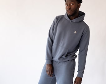 Sofa Killer men knitted lounge wear, unisex loungewear, dark grey track suite, men clothing, cotton sportswear set with shorts ROCK