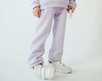 Kids trousers, kids pants, trendy kids unisex trousers , kids jogging light purple color trousers MEDUSA