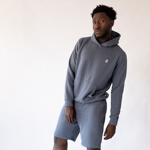 Mens loungewear short sets top