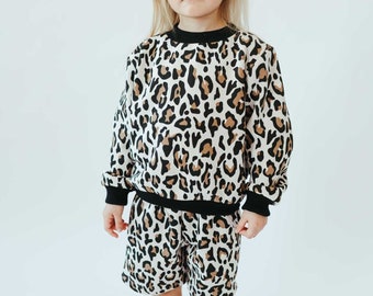 Kids shorts, kids animal print shorts, trendy kids unisex shorts , kids warm shorts GEPARD