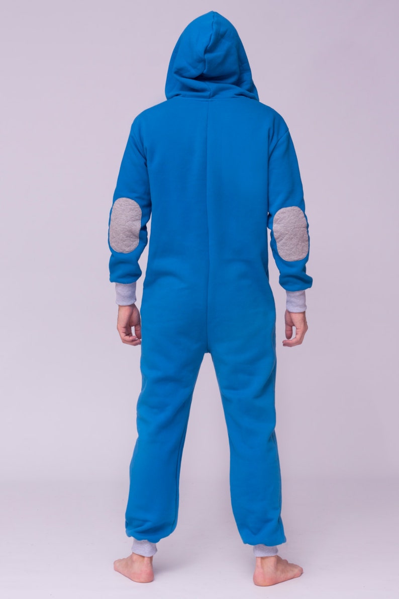 Adult Onesie Hooded Pyjamas Baggy Cotton Jumpsuit Men Etsy