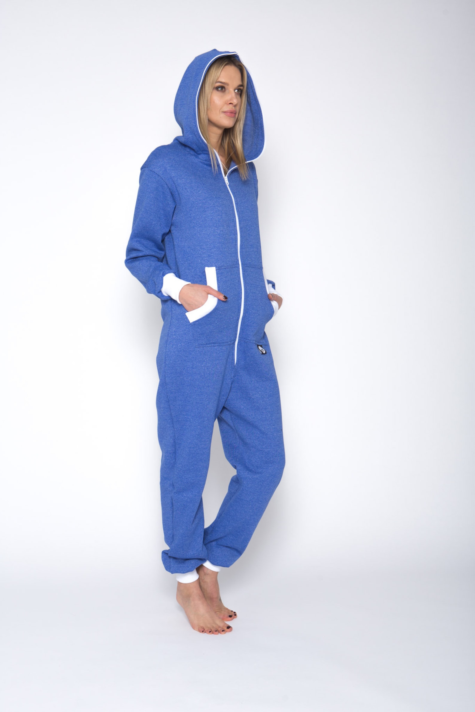 Adult Onesie Hooded Pyjamas Jeans Jumpsuit Women Jeans Etsy
