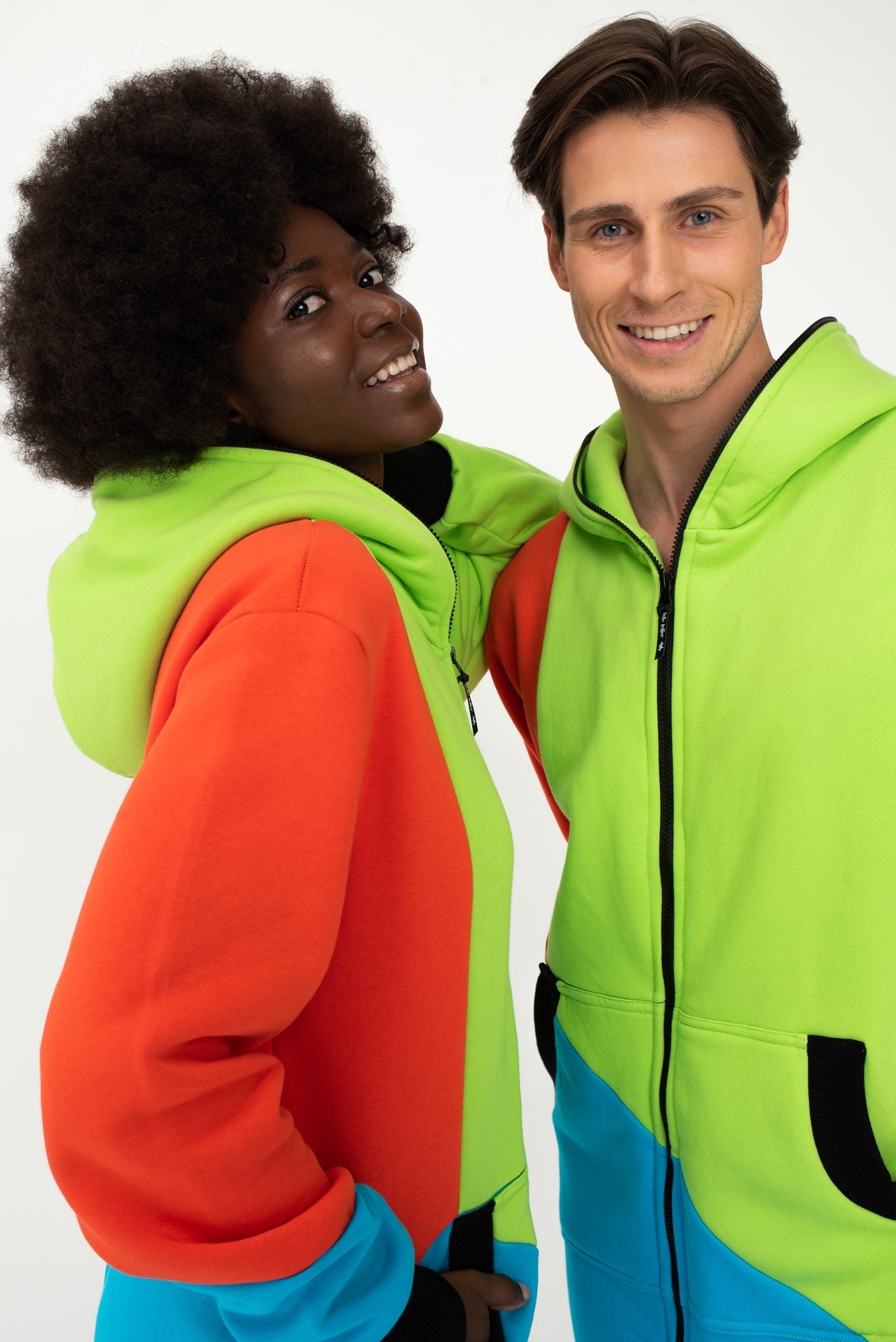 Discover Tricolor Men's Hooded Jumpsuit