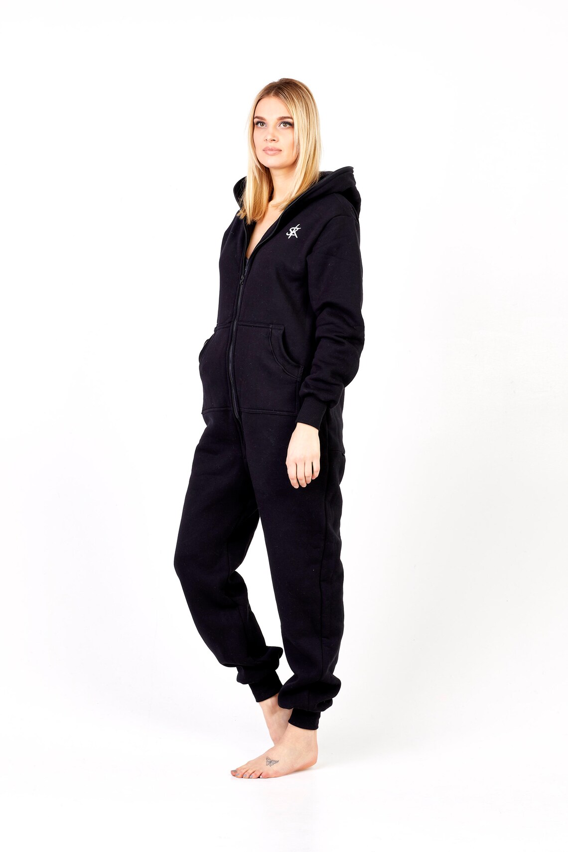 Adult Onesie Black Onesie Women Jumpsuit Onesie Pajama Etsy Denmark
