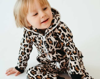 Animal print kids overall, kids jumpsuit, kids overall, kid overall, kids warm overall, cotton kids overall, kids colorful overall GEPARD