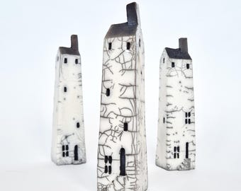 Large Tall Raku House (price per house)