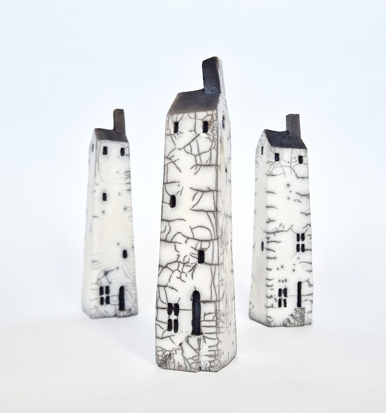 Large Tall Raku House (price per house) image 1