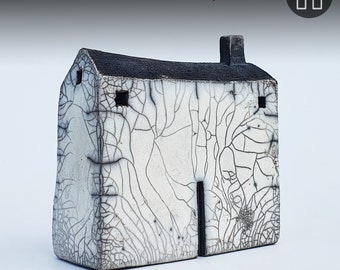 Large Raku Ceramic House