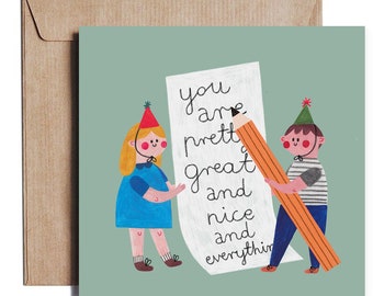 YOU ARE GREAT card