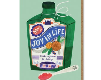 JOY IN LIFE card | love | birthday | valentine's | celebration | flowers | for her | for him | greeting card | cute