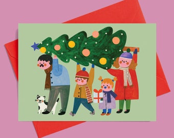 CHRISTMAS FAMILY card | Christmas