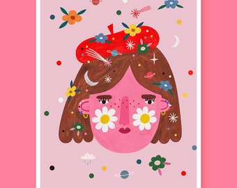 COSMIC GIRL print