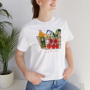 SPAGHETTI POMODORO Jersey Short Sleeve Tee shopping cart spaghetti groceries