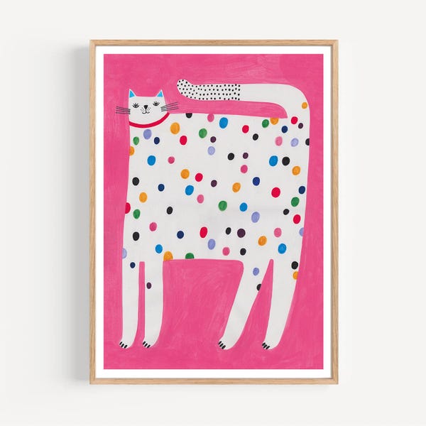 PINK CAT print