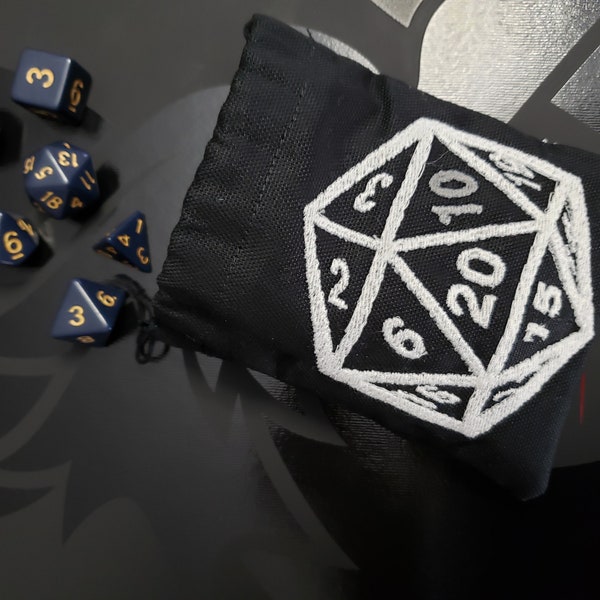 Embroidered Dice Bag Etsy