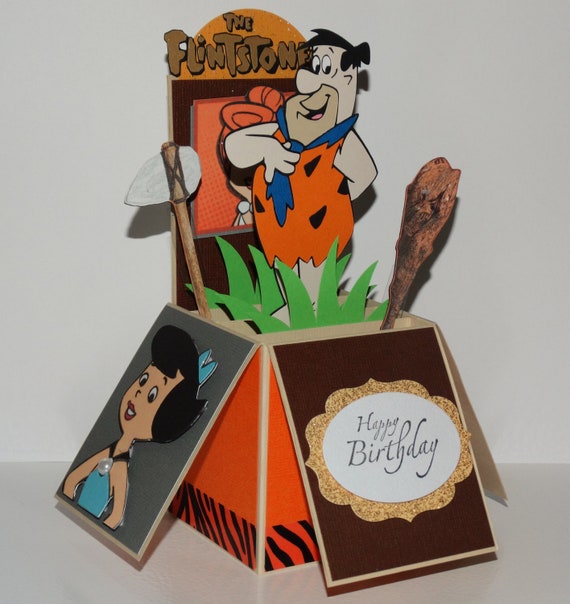 FLINTSTONES HAPPY BIRTHDAY GREETING CARD