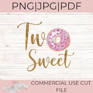 Two sweet png, Donut birthday, 2nd birthday png, Second birthday png, Two sweet printable, Girl birthday png, Pink donut, Png, jpg, pdf