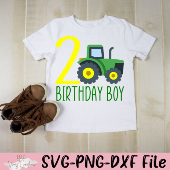 Download Tractor 2nd Birthday Svg Png Dxf Silhouette Cameo And Etsy