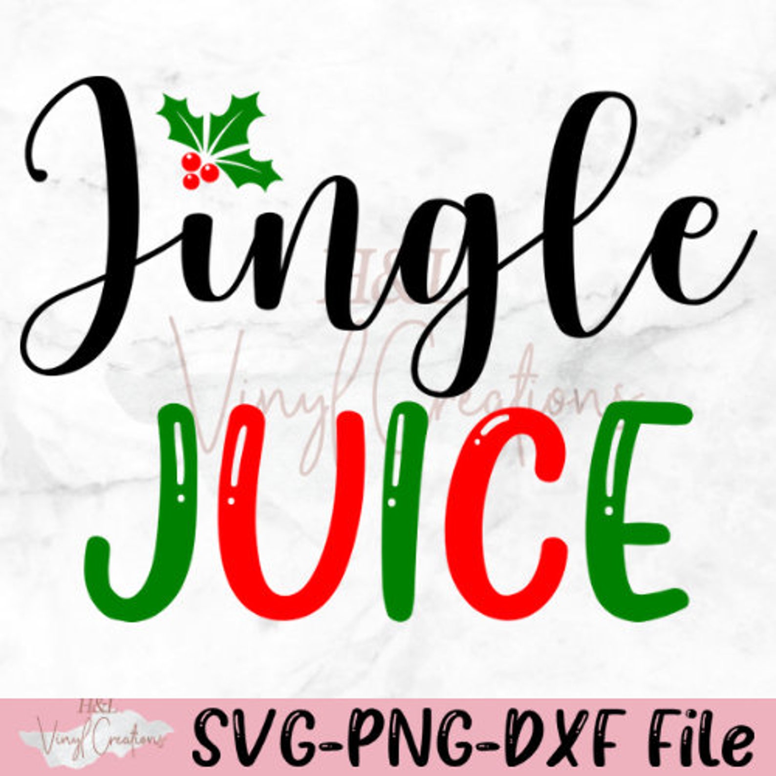 Jingle juice svg png dxf silhouette cameo cricut | Etsy