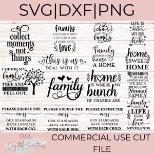 Family bundle svg, Family svg, Home sign svg, Family quotes svg, svg, png, dxf