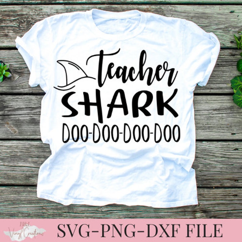 Download Teacher shark doo doo doo doo SVG PNG DXF Silhouette Cameo ...