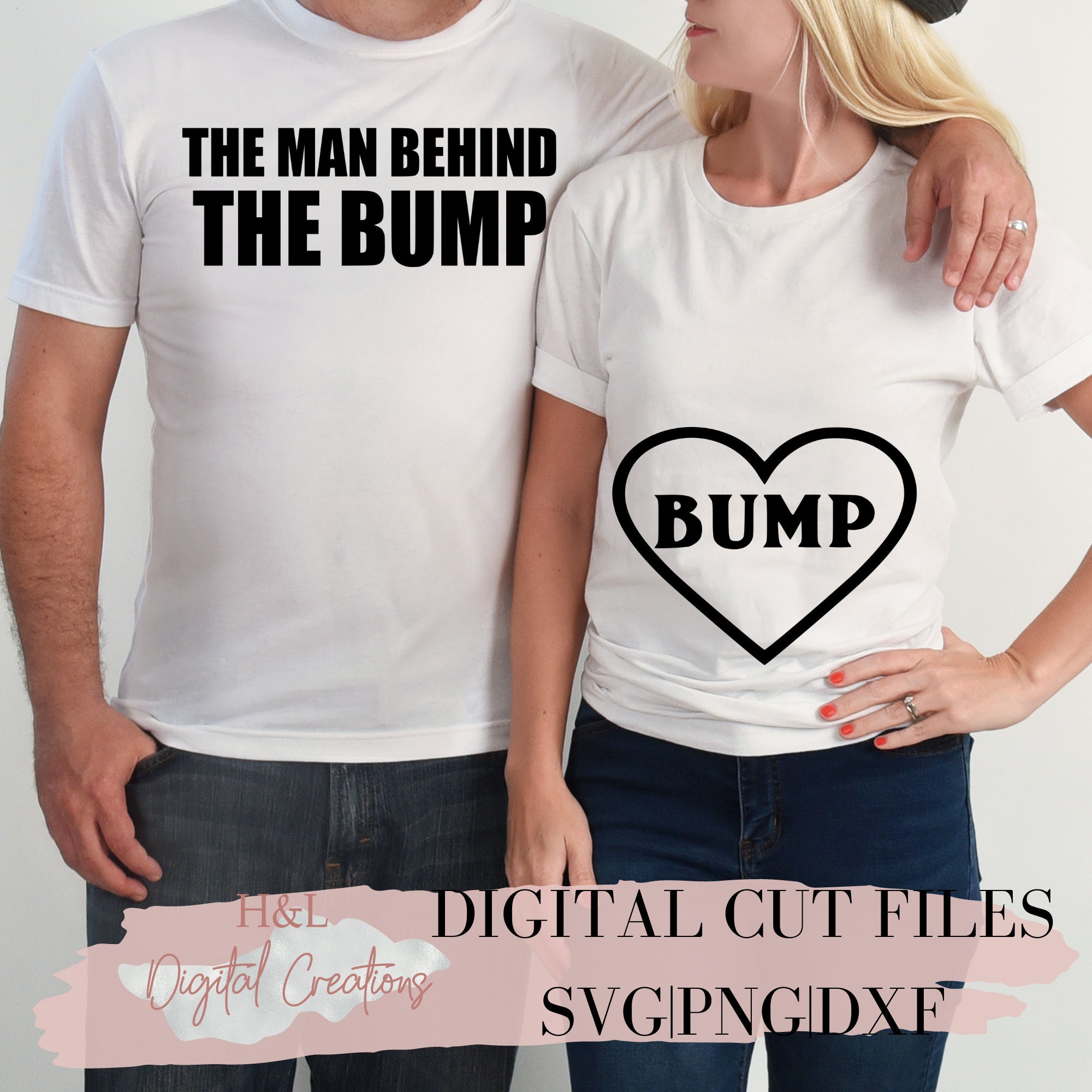 The Man Behind the Bump Svg Bump Svg Pregnancy Announcement - Etsy UK