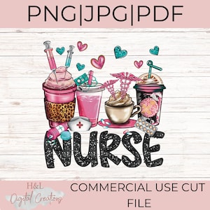 Nurse png, Nurse coffee png, Nursing png, Nurse life png, Nurse png design, Png, jpg, pdf