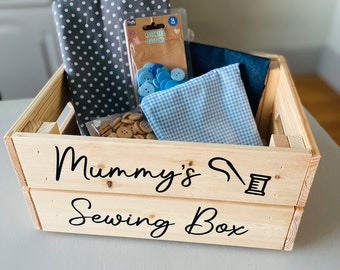Embroidery box personalised sewing gifts for mum gift for sewing gift for seamstress gifts for mum cross stitch storage sewing pattern box