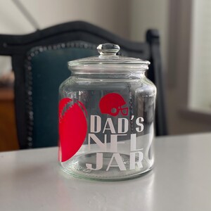 Personalised snack jar, NFL gifts, Patriots gifts for men, American football gift, NFL gift idea, stocking fillers men, Christmas gift for image 6