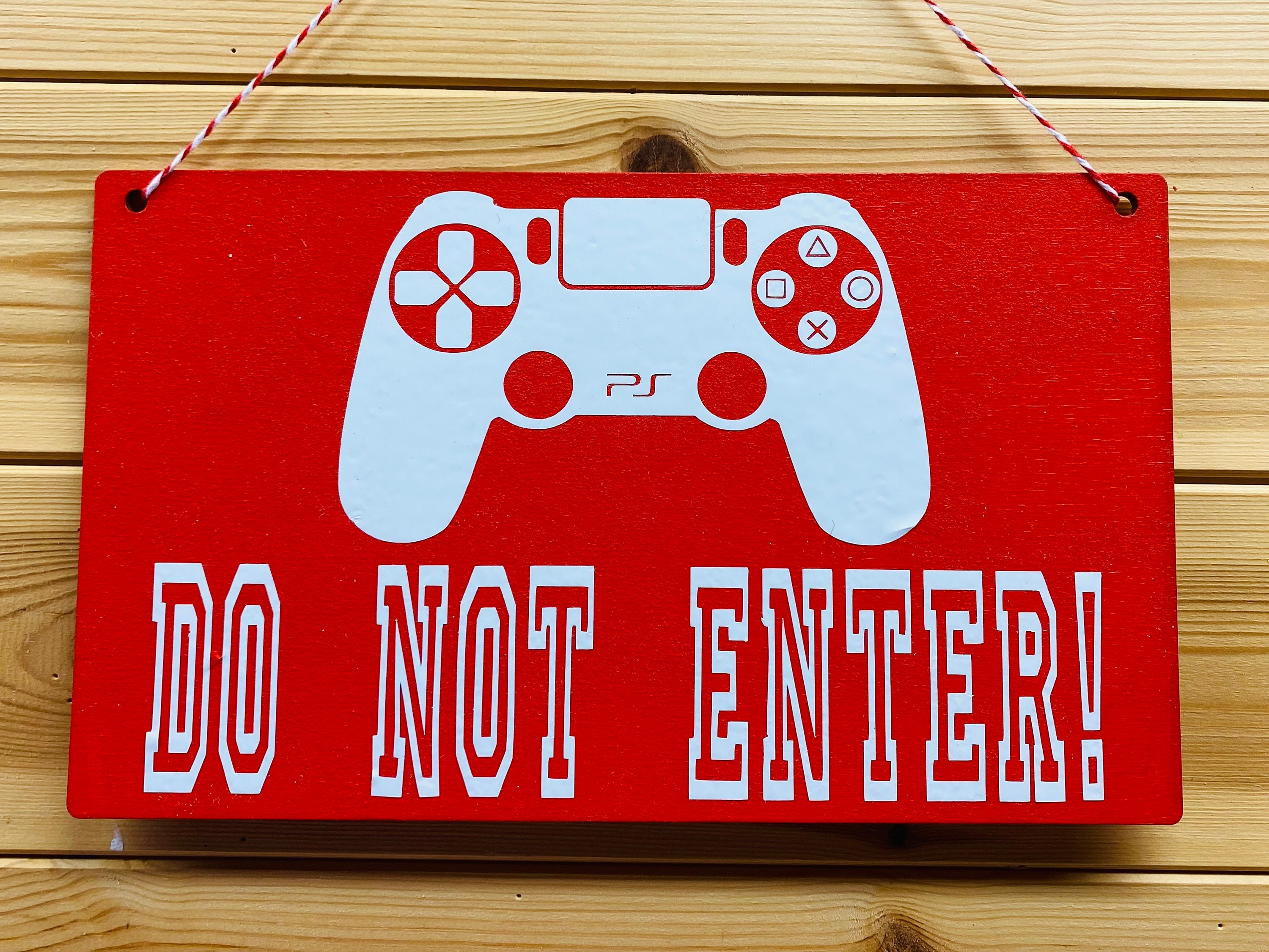 Do Not Enter Sign No Entry Sign Gaming Room Décor Christmas Ts For Gamers Stocking Filler