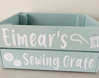 Personalised sewing box custom sewing gift for women birthday present for mum embroidery gift for sewer gift for seamstress gift sewing kit